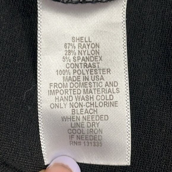 OOTD Black Floral Fit Flare Mini Dress Short Sleeve Sz L - Picture 8 of 12